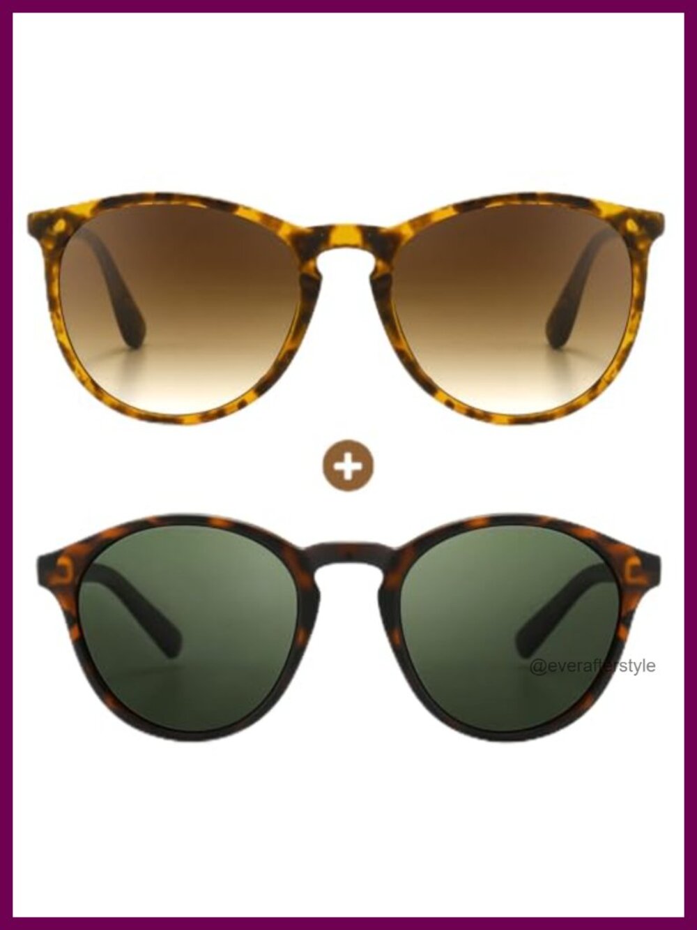 Vintage Round Polarized UV Protection Sunglasses for Women